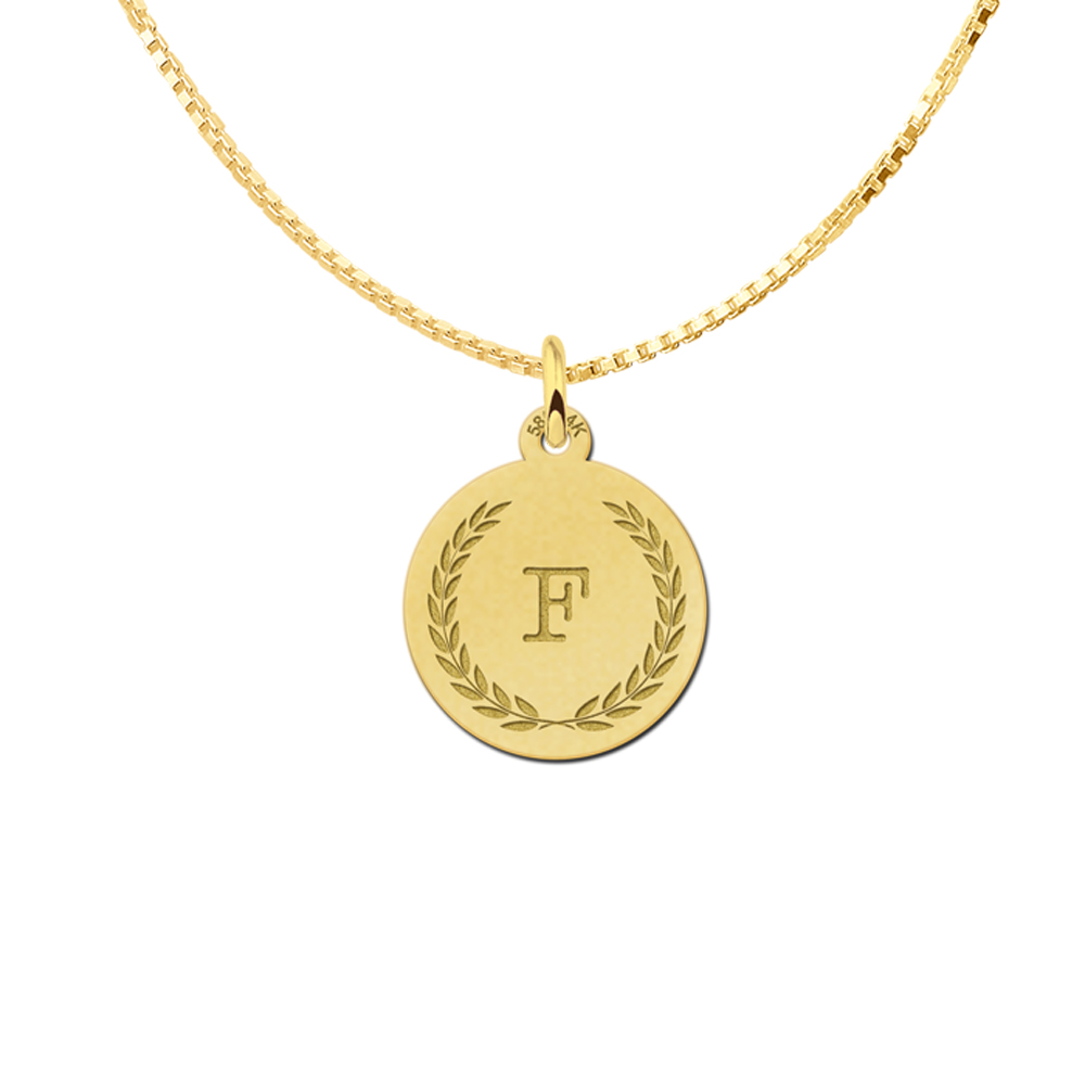 Gouden ketting met letter