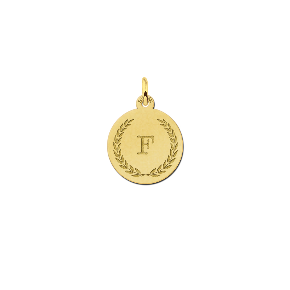 Gouden ketting met letter