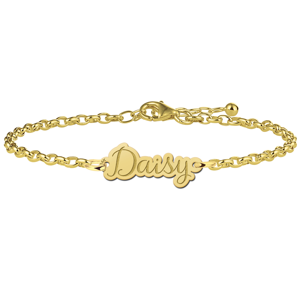 Gouden armbandje met naam
