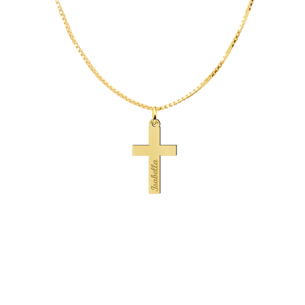 Gouden kruis heilige communie