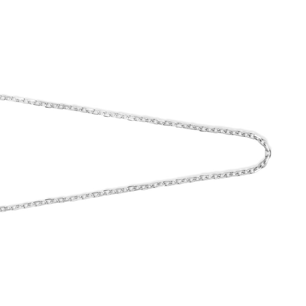 Zilveren collier anker 45-50cm