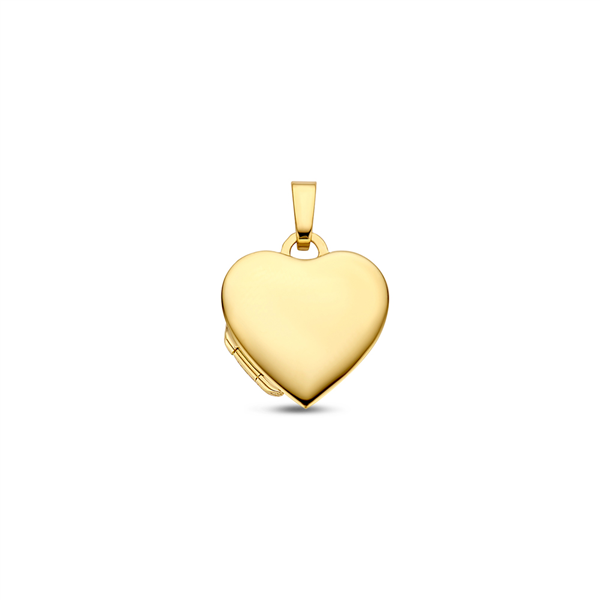 Gouden hart Medaillon met namen - klein