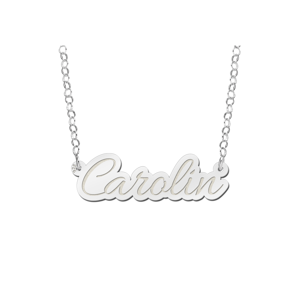 Naamketting zilver model Carolin