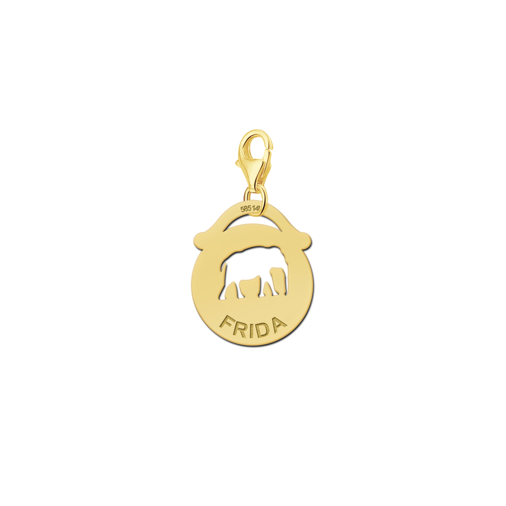 Dieren charm rond olifant