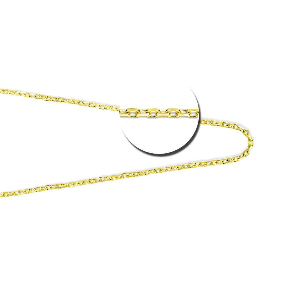 Gouden collier anker 38-42cm