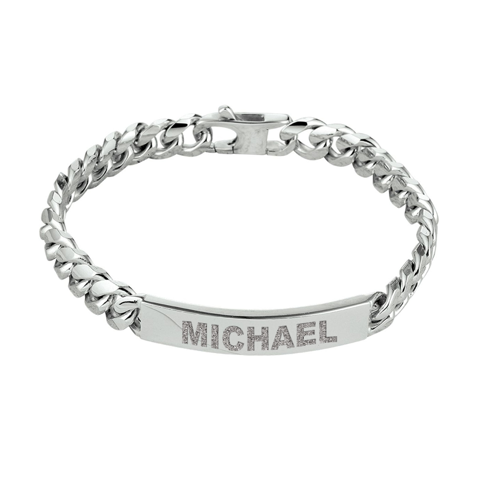 Gourmet mannenarmband met naam