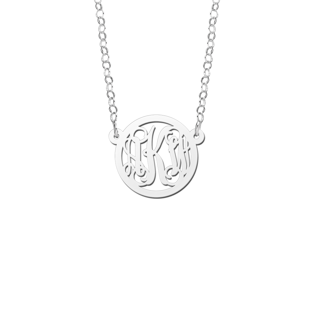 Monogram letter ketting