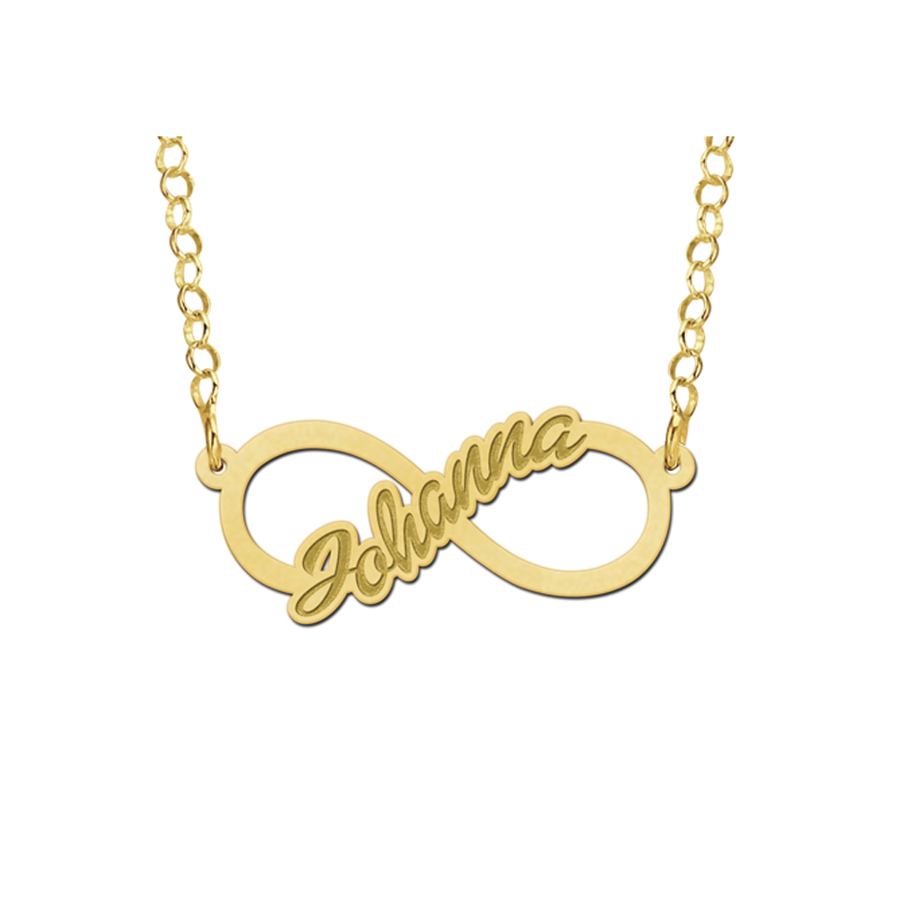 Gouden Infinity ketting kind