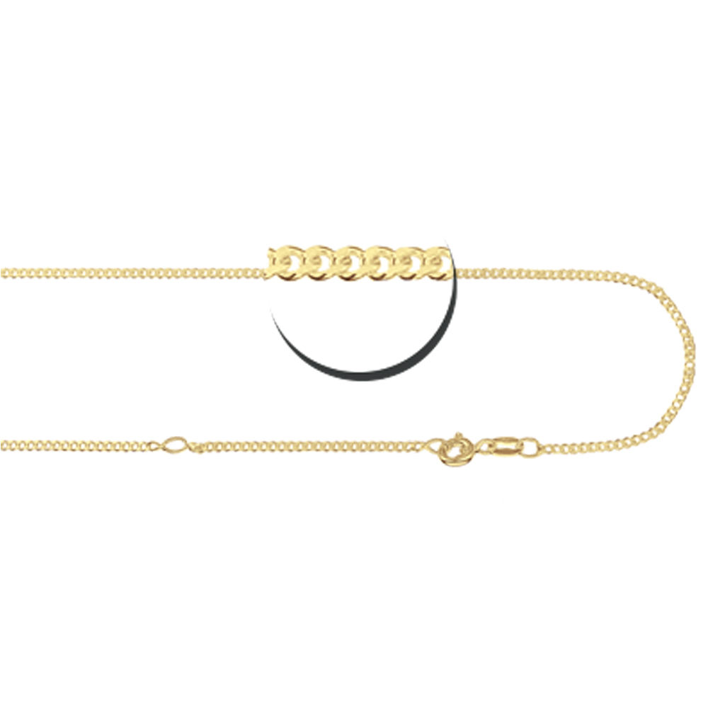9 karaat gourmet collier 38 tot 42 cm
