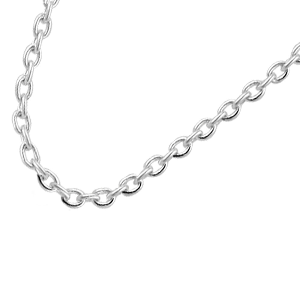 Zilver collier 80 cm