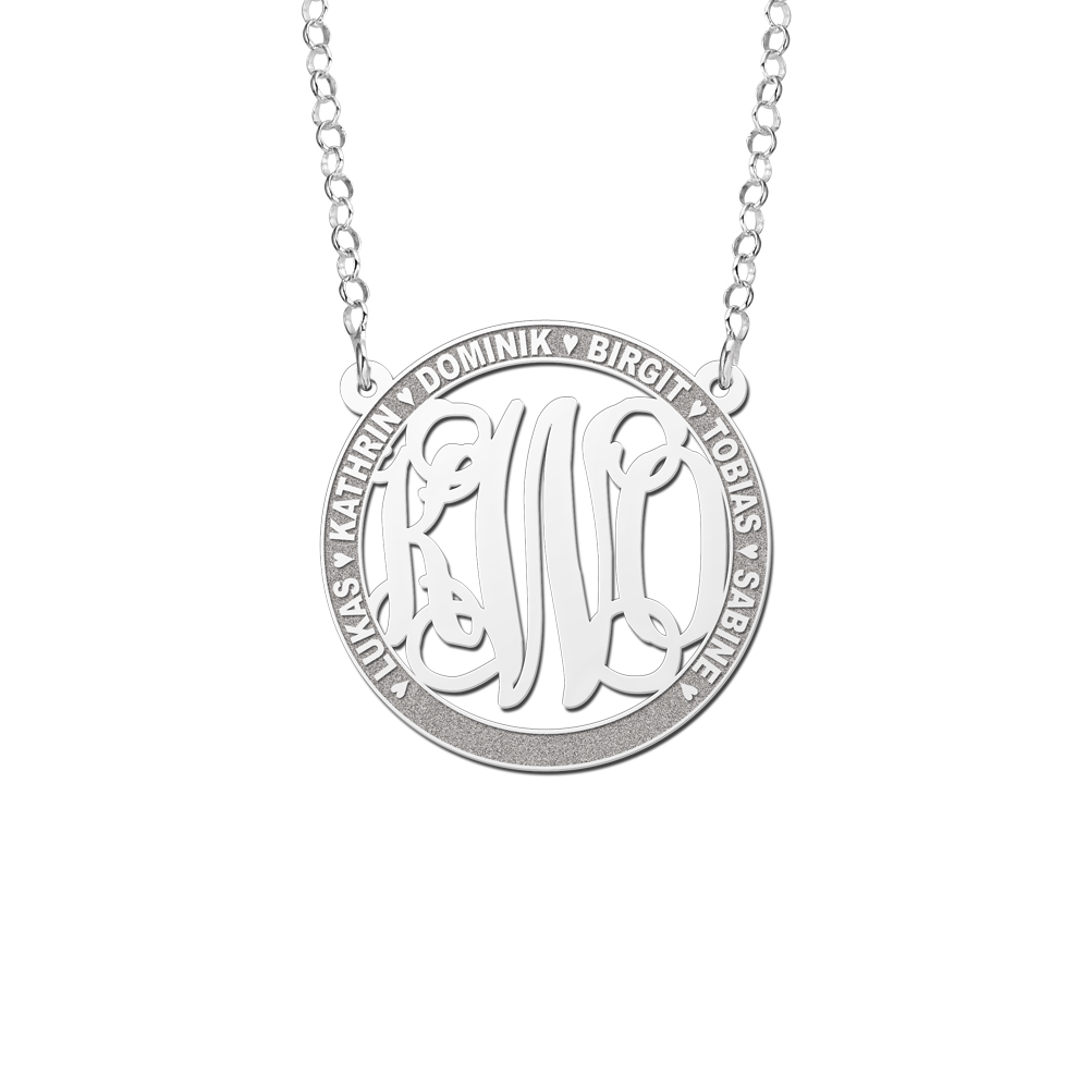 Monogram initiaal ketting namen