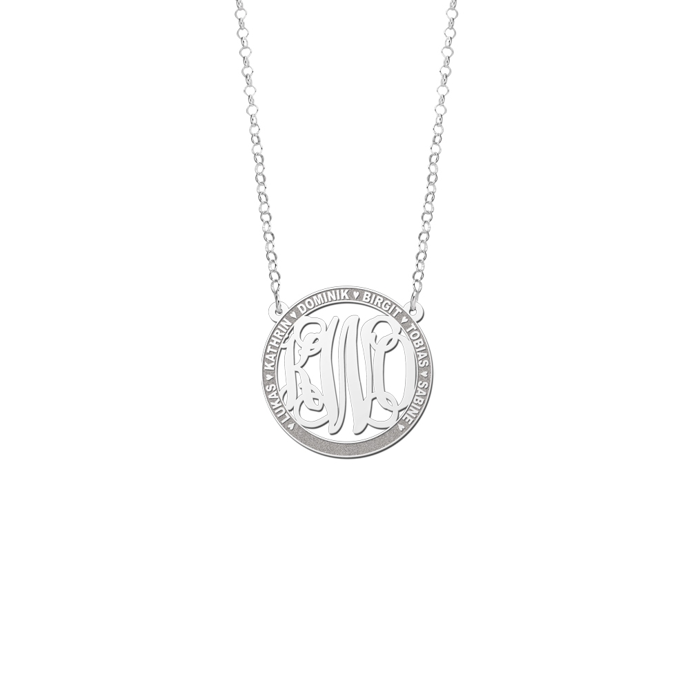 Monogram initiaal ketting namen