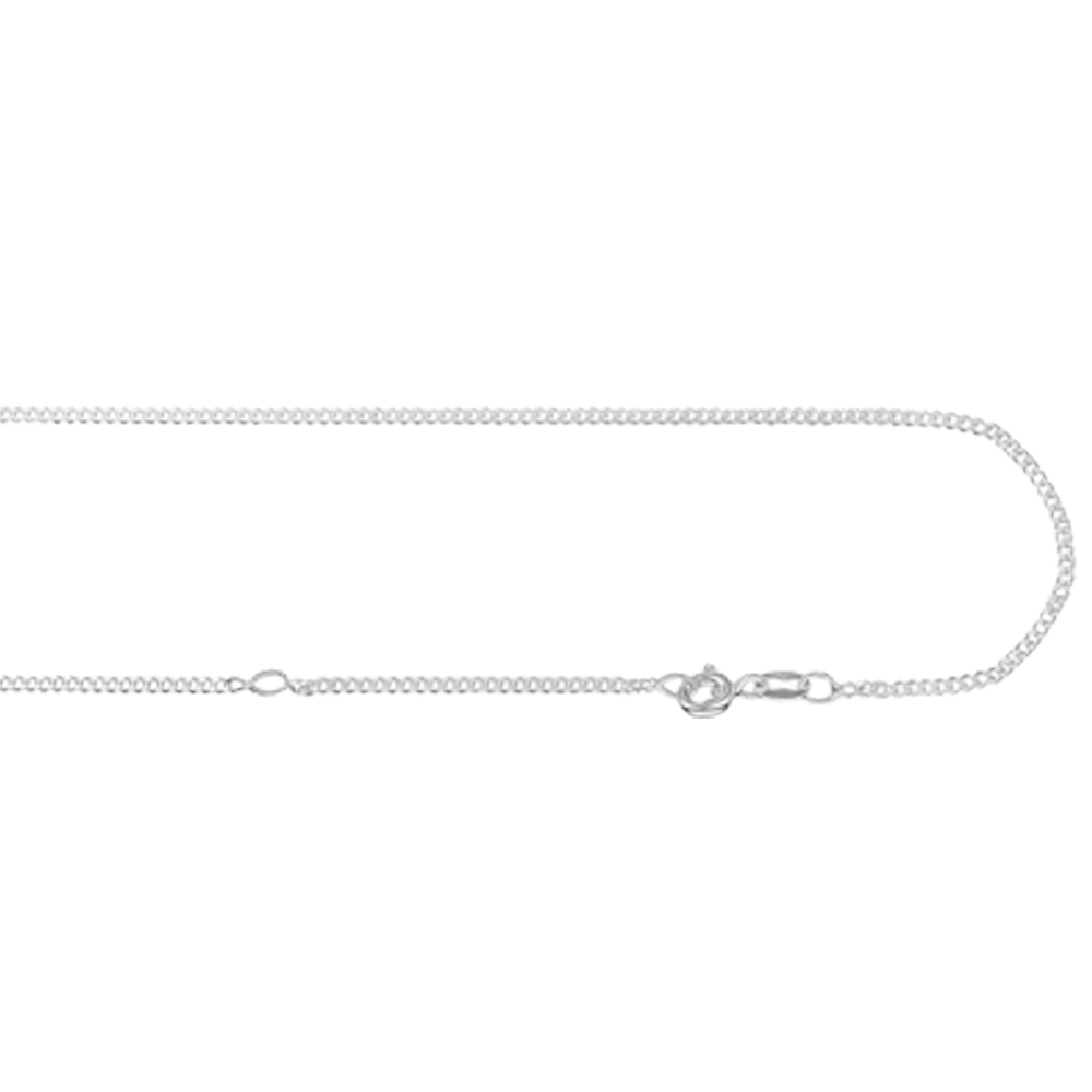 Zilveren collier gourmet 45-50cm