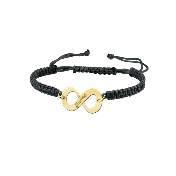 Gouden shamballa armband infinity