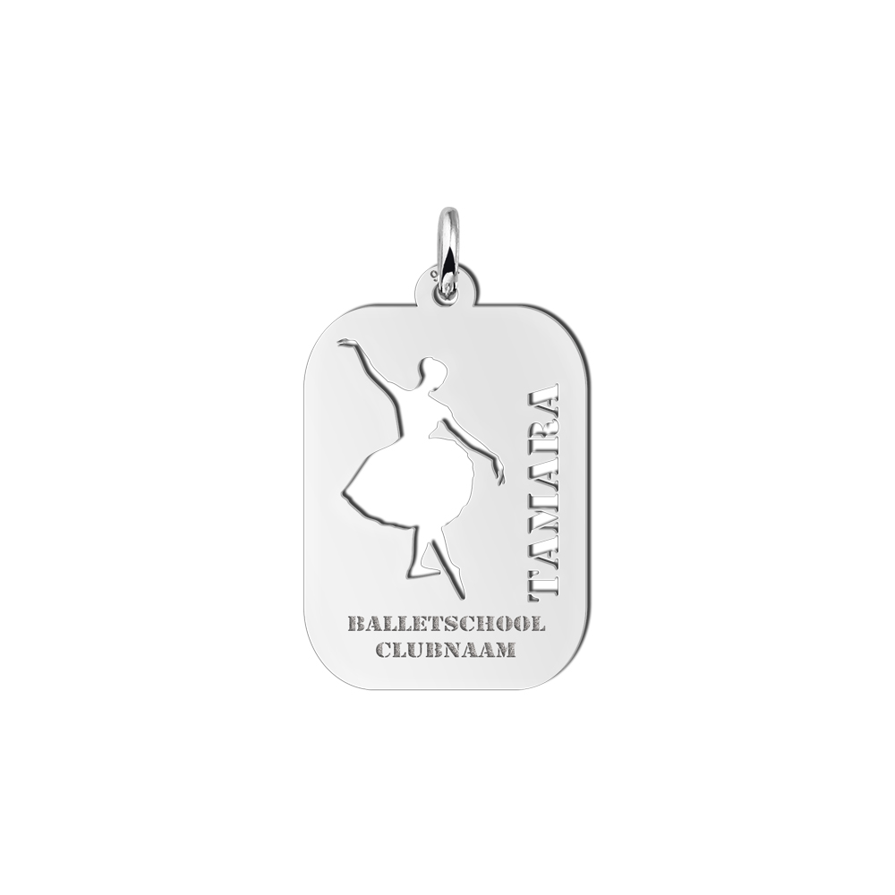 Sportbedel zilver ballet