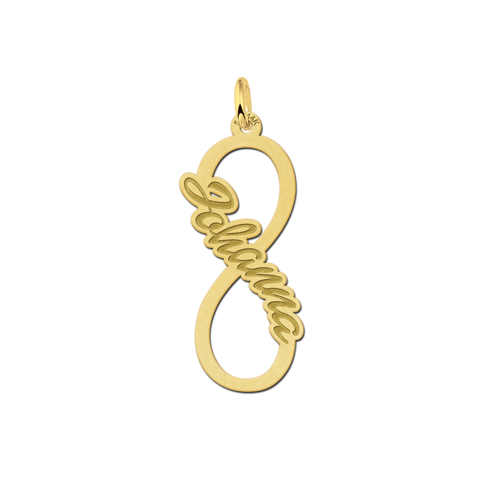 Gouden infinity hanger kind